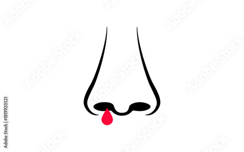 Nosebleed medical icon