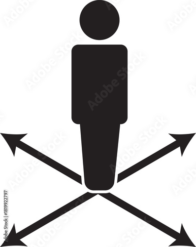 Human figure icon representing choice and direction