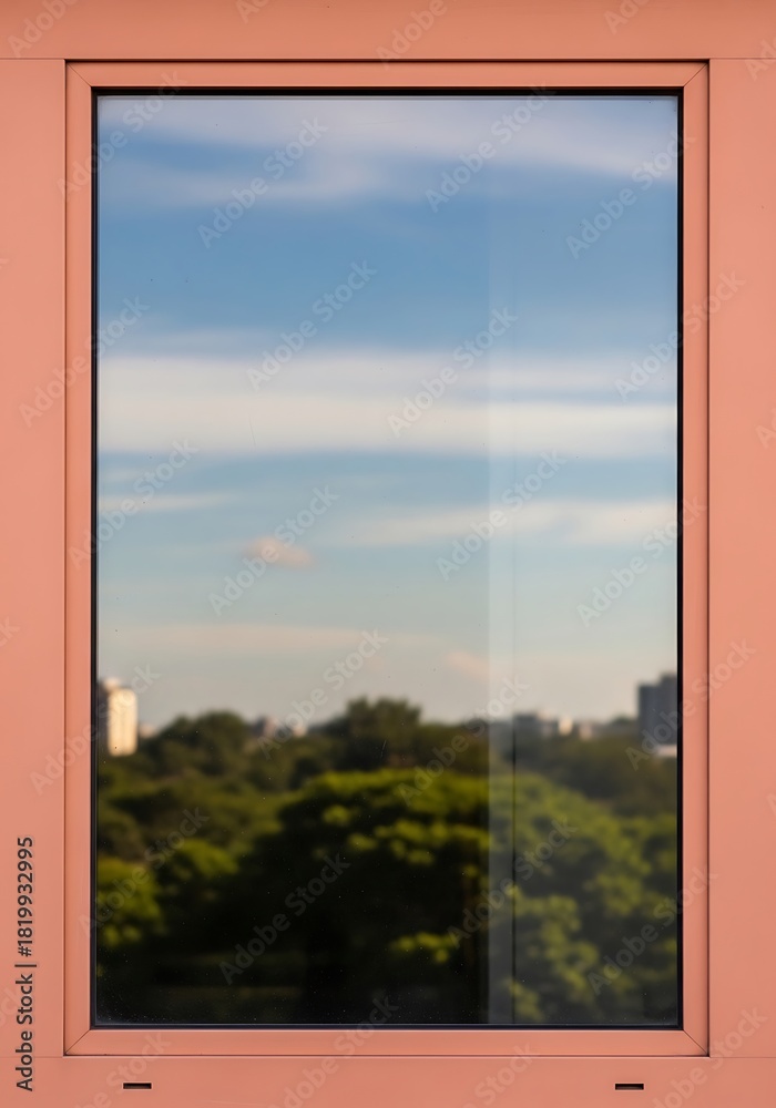 Fototapeta premium Reflecting serenity, gazing through an aperture of clarity and tranquility