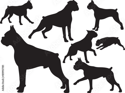 Boxer Dog Silhouette