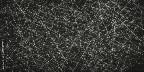 Dark black old leather texture seamless pattern surface background