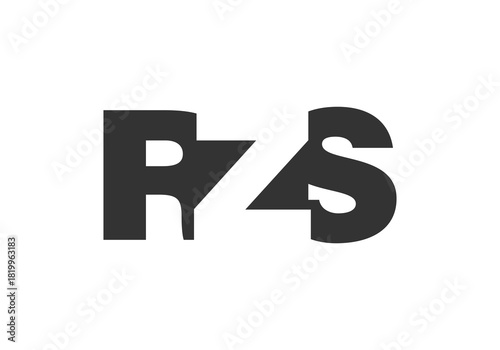 RZS logo design. Initial letter R Z S bold font style for tech startups, consulting, corporate branding. Creative company name, headlines typography identity, trendy logotype.