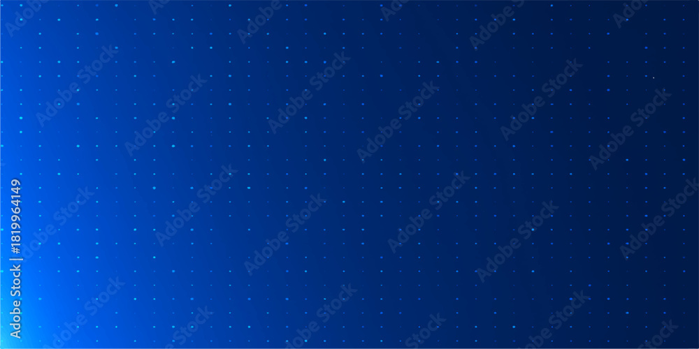 Fototapeta premium A dynamic blue abstract background featuring shimmering particle stars in the dark night sky