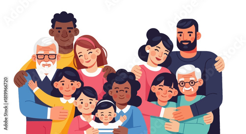 Diverse and Inclusive Family Portrait A Celebration of Unity and Love Across Generations