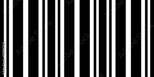 Abstract monochrome vertical stripes pattern.  High contrast black and white design ideal for backgrounds, website banners, or modern graphic design projects.