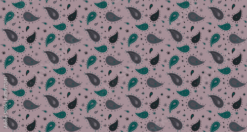 Eternity wrapping on seamless pattern fantasy. Decorating scrap with motif repeat. Vector curled as page idea.