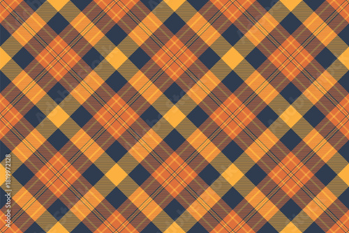 Seamless plaid pattern in warm autumnal hues.  Ideal for backgrounds, textile designs, or adding a touch of rustic charm to your project. Versatile  stylish.