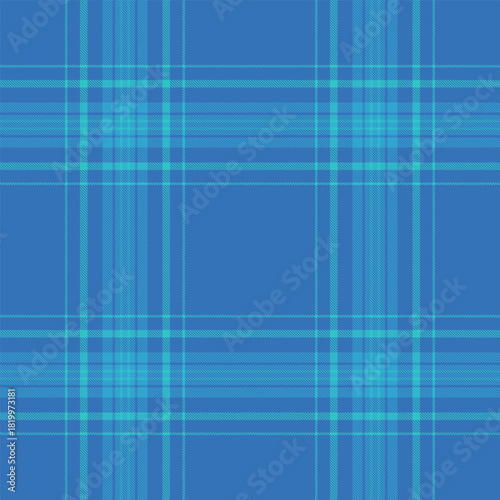 Classic blue plaid pattern. A timeless design for textiles, fashion, or backgrounds. Versatile graphic for design projects needing a traditional touch.