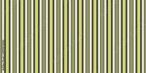 Subtle yet striking, this abstract vertical striped pattern features a calming palette of muted greens, greys, and creams.