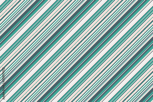 Elegant diagonal stripes in teal, cream, and gray create a sophisticated and versatile pattern.