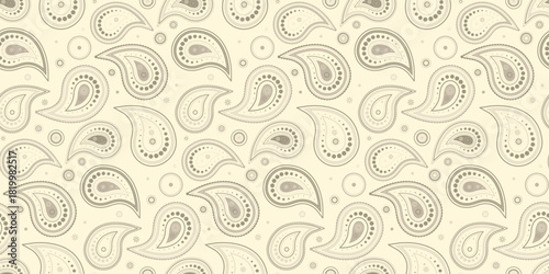 Fashionable motif, custom tranquility. Swatch clothing by boteh greeting. Poster canvas on material paisley.