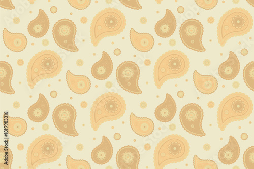 Vintage vitality at endless textile. India colours on classical luxury. Indian cucumber costume a swirling repeating.