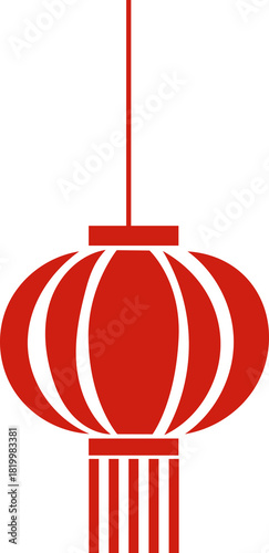 Chinese New Year 2026, the year of the Horse, red and gold line art characters, simple hand-drawn Asian elements with craft (Chinese translation: Happy Chinese New Year 2026, year of the Horse)