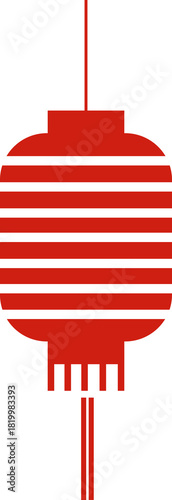 Chinese New Year 2026, the year of the Horse, red and gold line art characters, simple hand-drawn Asian elements with craft (Chinese translation: Happy Chinese New Year 2026, year of the Horse)