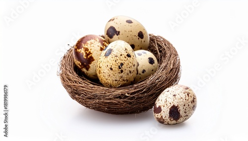 Easter Egg Holiday Eggs Celebration Quail Food Nest Bird Brown Small Nature Raw Isolated Quail Egg Spring Breakfast Healthy Shell Organic Ingredient Group Spotted Close Up Fres