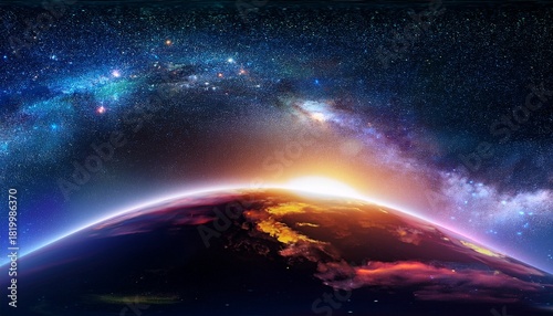 Glowing Cosmos 360 Vr Background Cube Map