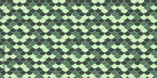 Seamless repeating pattern of overlapping scales in calming green tones.  Perfect for backgrounds, textiles, or website design.  Evokes nature, tranquility, and subtle elegance.