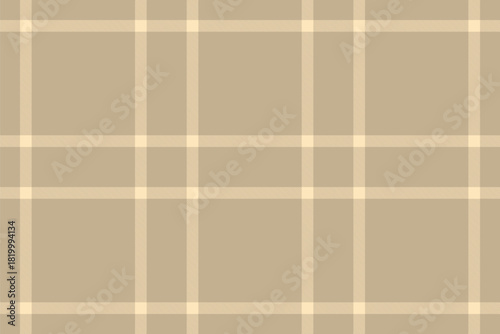 Classic neutral plaid pattern. Earthy tones and simple grid create a seamless, timeless design. Versatile background for fashion, interiors, or branding.