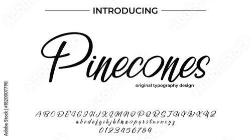 Pinecones - Elegant Script Font for Smooth Handwritten Design and Creative Typography