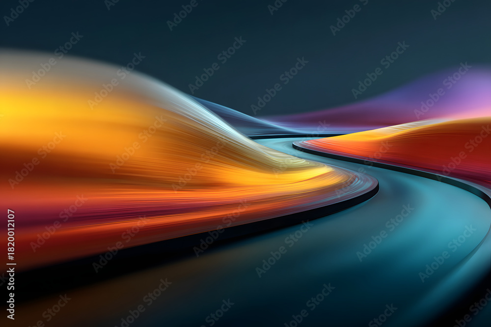 Obraz premium Abstract colorful background concept of roads
