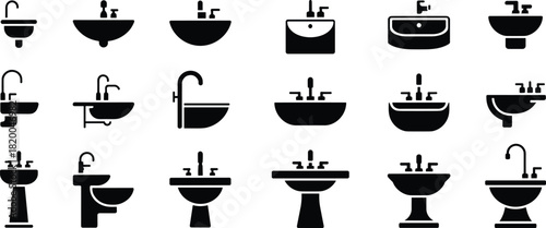 House cleaning tools and equipment vector illustration including broom, mop, vacuum cleaner, spray bottles, bucket, and dusters for hygiene maintenance.