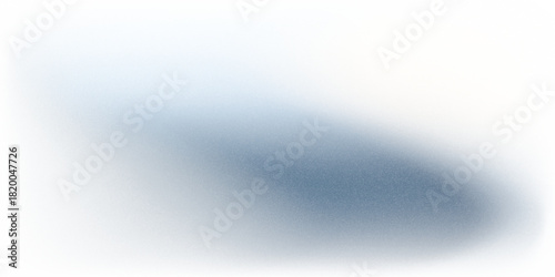 Soft, Grainy featuring a smooth, blurred diagonal sweep, Transitioning from Pure White to Muted Blue-Gray, Soft Blue Gradient Abstract Background.