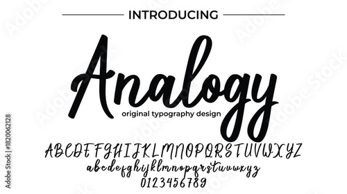 Analogy - Elegant Script Font for Smooth Handwritten Design and Creative Typography