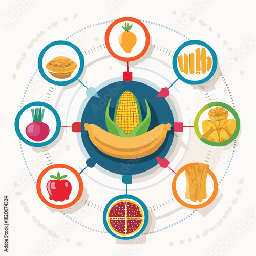 Vektor ilustrasi globe ikon desain konsep jaringan komunikasi dunia