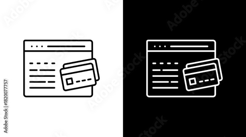 Digital Payments White Icon Set Design