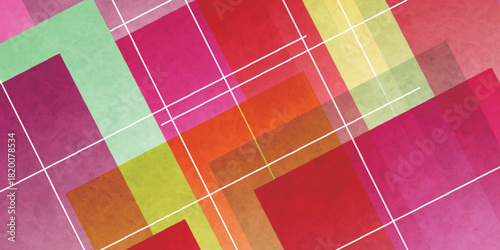 カラフル　和柄　春　模様　背景