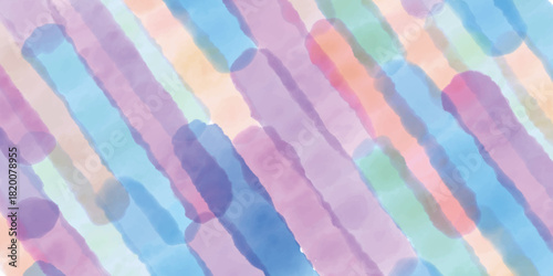 カラフル　水彩　和柄　模様　背景