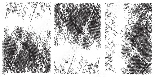 Grunge old worn vintage paper texture. halftones background for poster, album, cover design