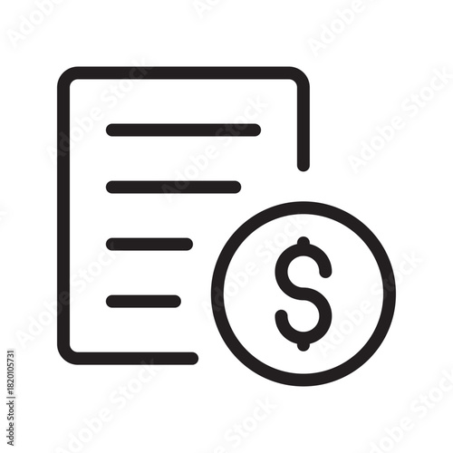 Professional Donation Receipt icon collection for charity management, fundraising tracking, nonprofit accounting, and donor records