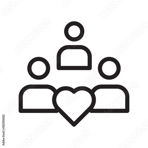 Dedicated Volunteer Team icon collection for community service, nonprofit programs, social work, and charitable initiatives
