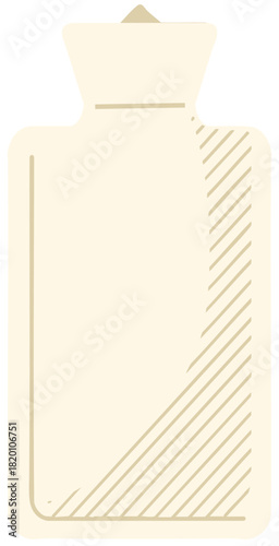 Hand drawn hot water bottle