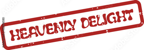 Heavenly Delight Distressed Stamp Impression Evoking Joy and Divine Happiness