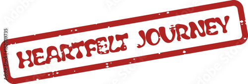 Heartfelt Journey stamp signifying personal growth and meaningful experiences throughout lifes path