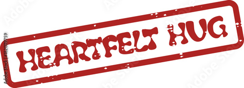 Heartfelt Hug stamp signifies warmth and connection, perfect for expressing deep affection