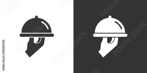 Food Service icon. Solid glyph series icon