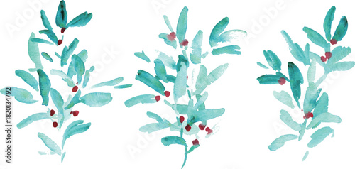 水彩画。水彩タッチのクリスマス植物背景フレーム。ヒイラギのクリスマスフレーム。ベクター化された水彩画。
Watercolor painting. Watercolor Christmas plant background frame. Christmas holly frame. Vectorized watercolor painting