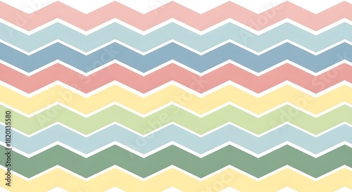 Pastel Chevron Zigzag Seamless Pattern Background perfect for website background, social media graphics, print material, textile design, invitation