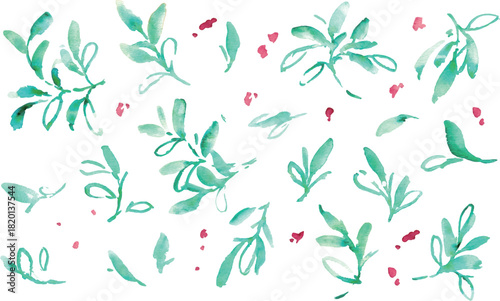 水彩画。水彩タッチのクリスマス植物背景フレーム。ヒイラギのクリスマスフレーム。ベクター化された水彩画。
Watercolor painting. Watercolor Christmas plant background frame. Christmas holly frame. Vectorized watercolor painting