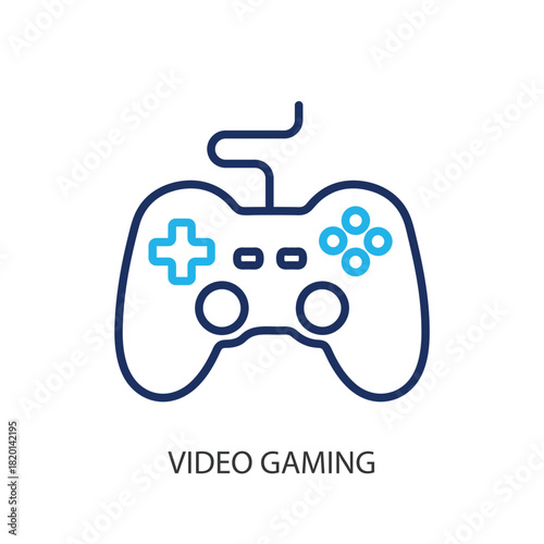 Video gaming thin line icons. Original vector illustration.