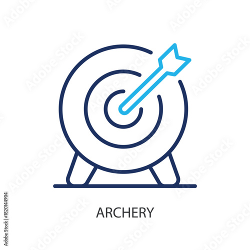Archery thin line icons. Original vector illustration.
