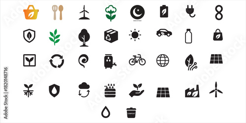 Vector file format and digital graphic icon