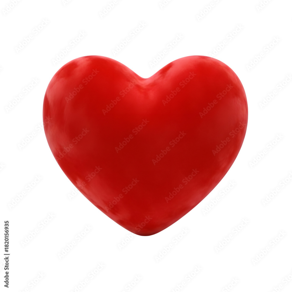 Fototapeta premium 4k red heart animation with black background
