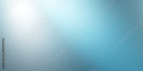 Blue abstract metallic surface design with a light gray brushed steel texture background pattern