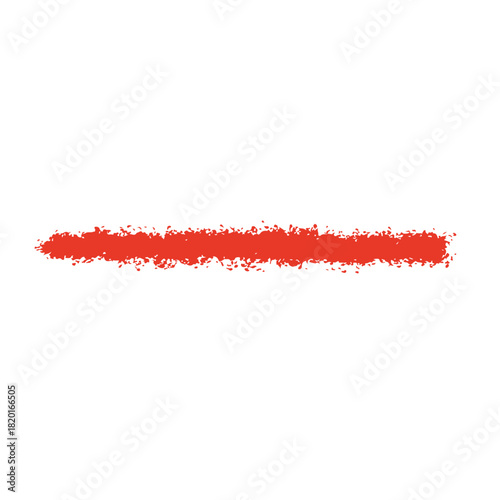 シンプルな赤いクレヨン線