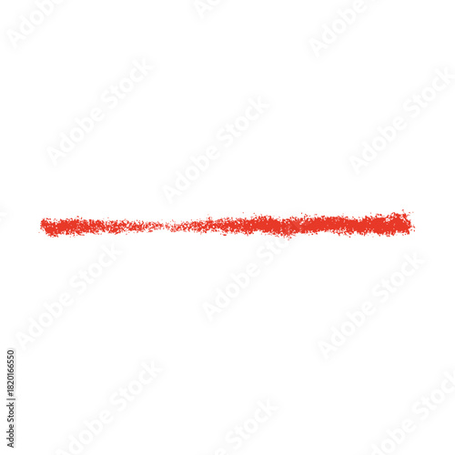 シンプルな赤いクレヨン線