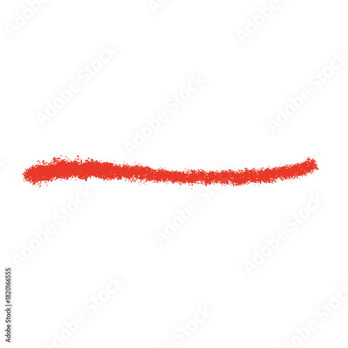 シンプルな赤いクレヨン線